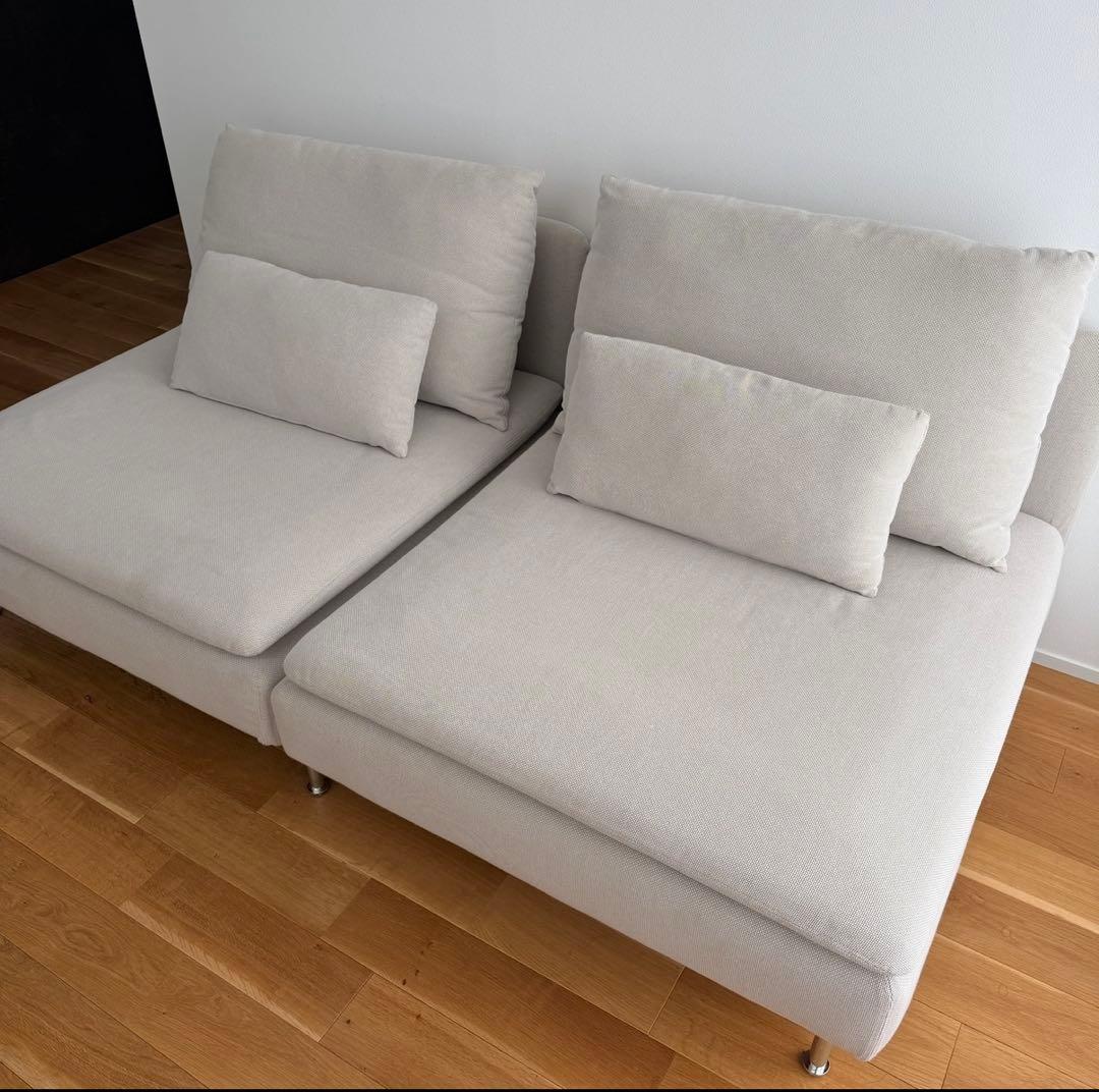 IKEA イケア　ソファ　ソーデルハムン　3人掛け　1人　北欧　ライトベージュ