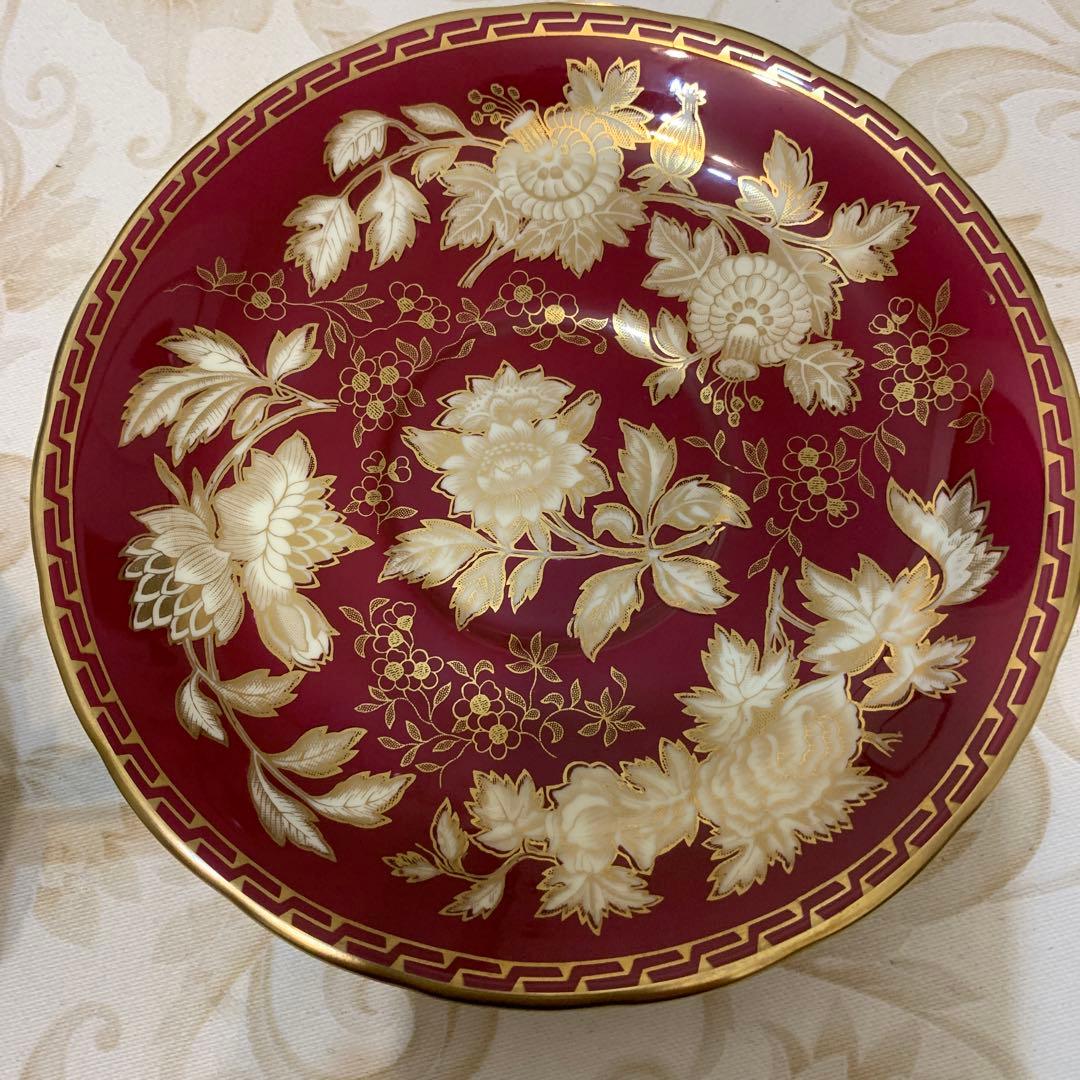 希少 未使用 ウェッジウッド トンキン ルビー ティーカップ＆ソーサー