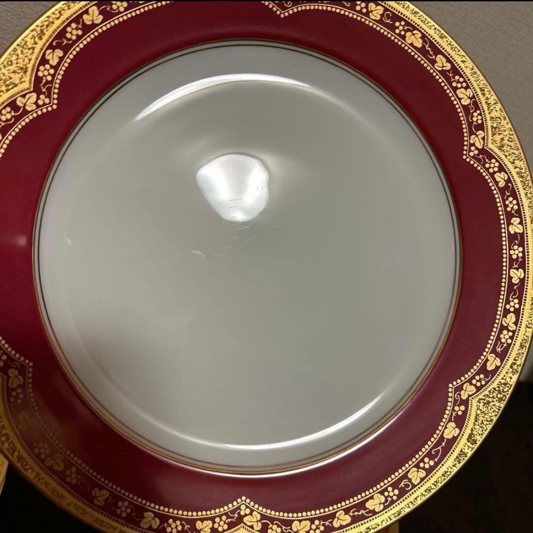 大倉陶園　アレキサンドリーヌ　ディナープレート　25.5cm 金彩マロン
