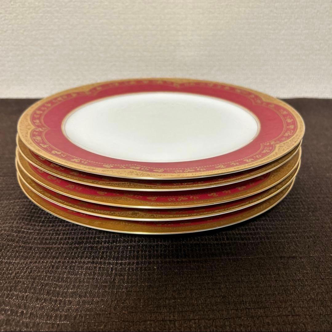 大倉陶園　アレキサンドリーヌ　ディナープレート　25.5cm 金彩マロン