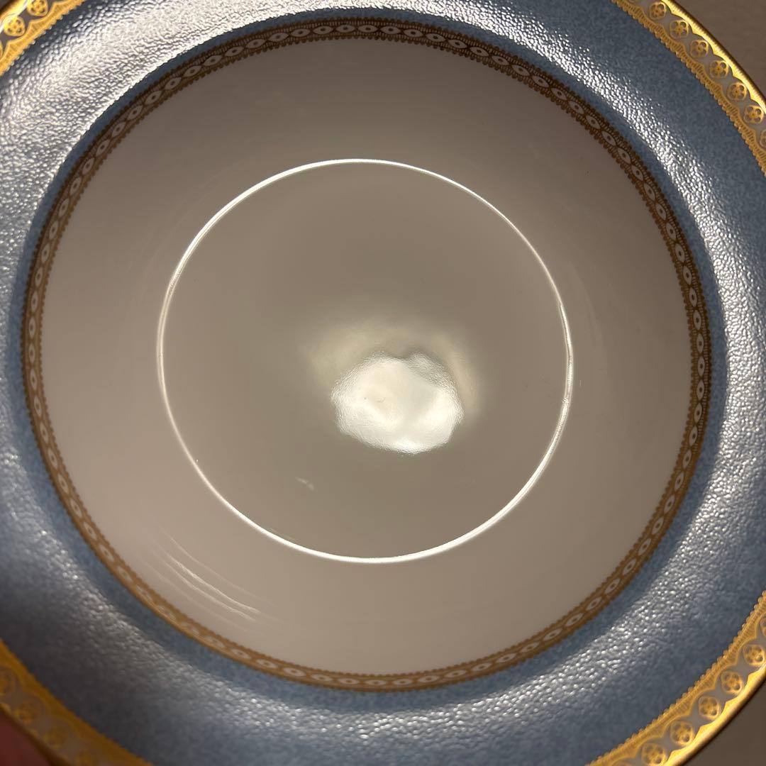 ウェッジウッド　ユーランダー　ペールブルー　スーププレート　パスタプレート