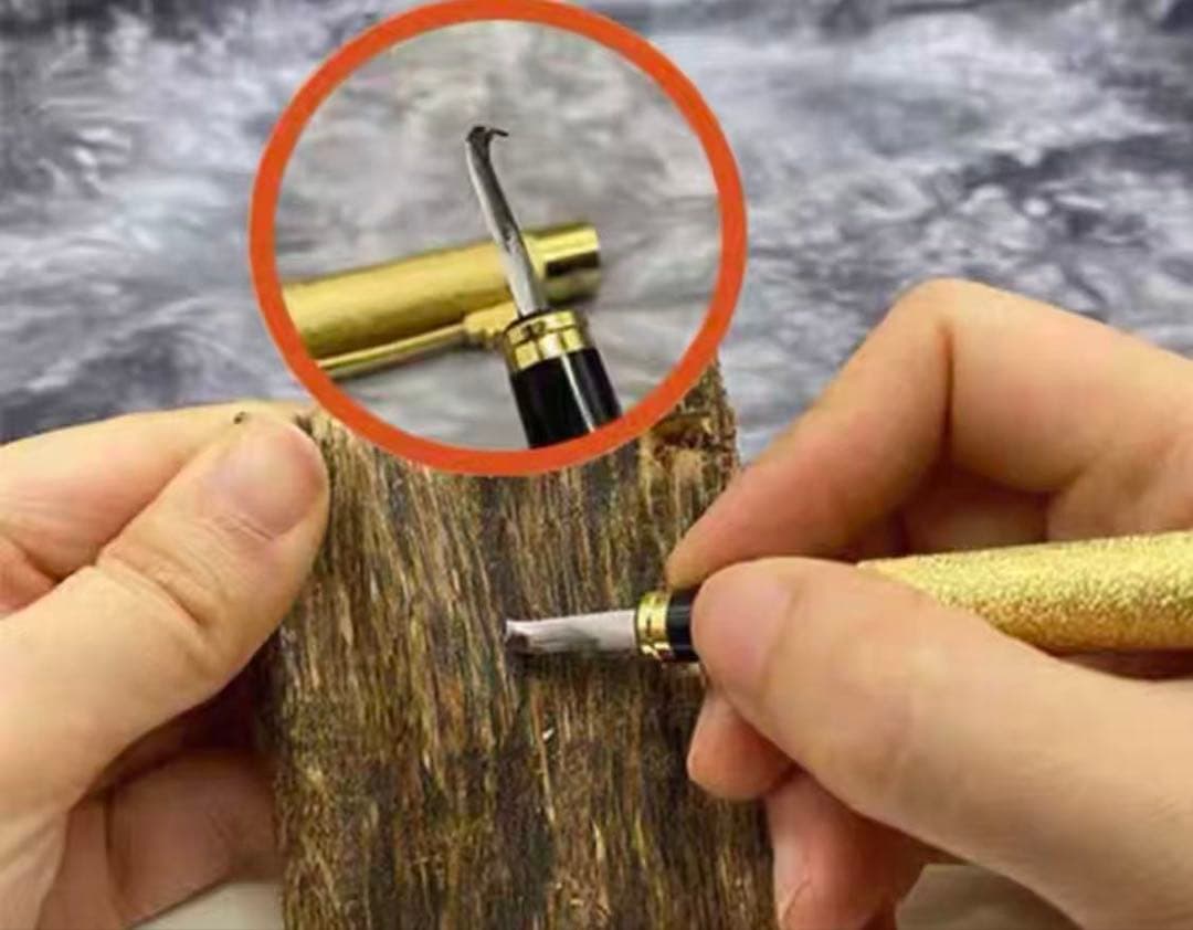 極上伽羅 沈香 香木 沈香精油 沈香ナイフ：1本 伽羅:5g