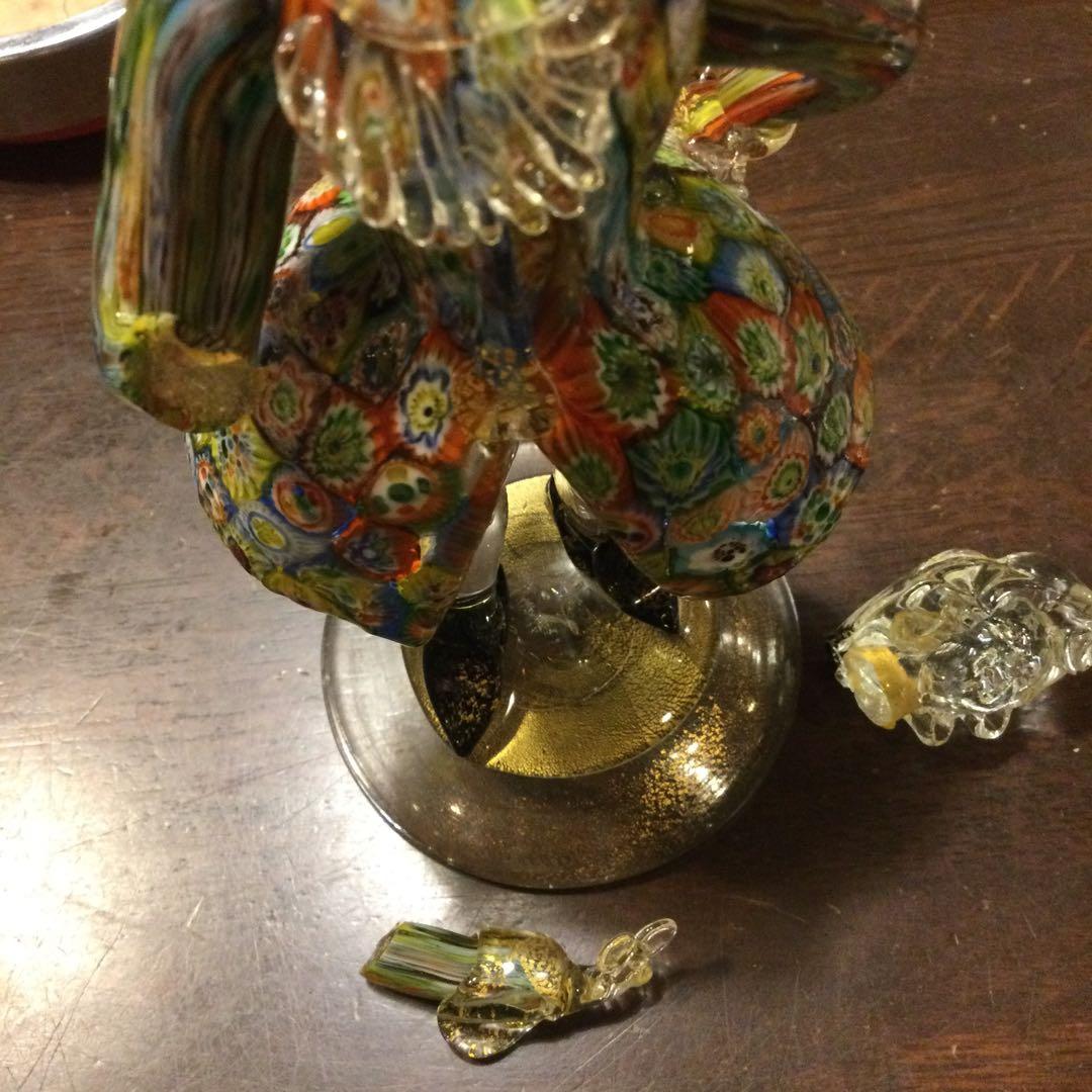 ベネチアングラス① お人形　新品未使用ですが破損