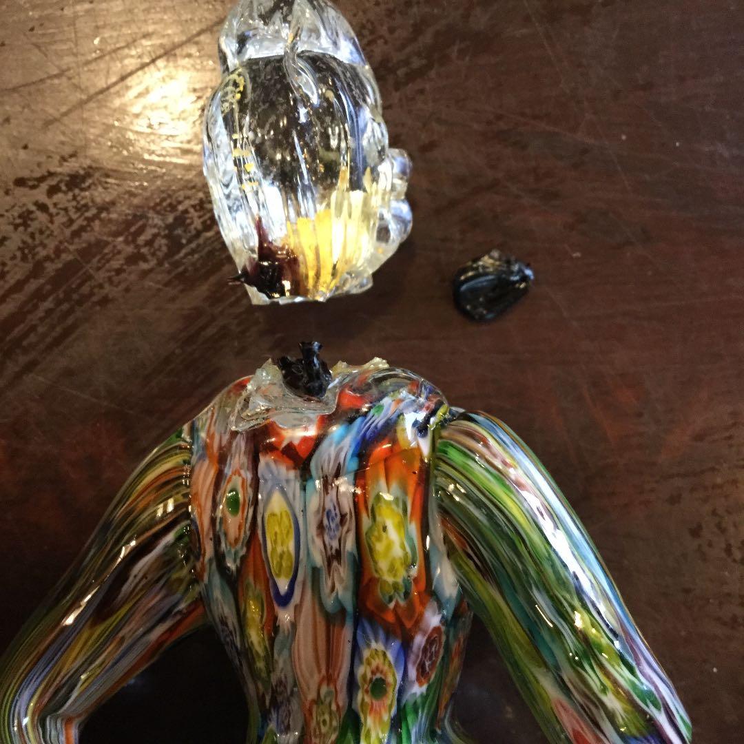 ベネチアングラス① お人形　新品未使用ですが破損