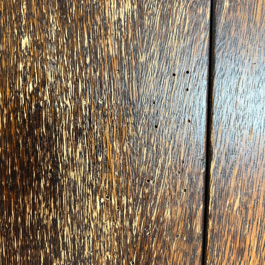 アンティーク　ヴィンテージ　木製ツイスト脚テーブル