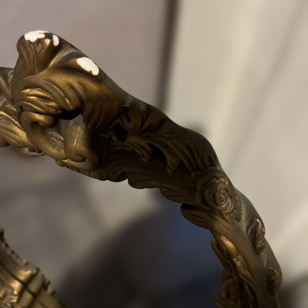 アンティーク鏡＊石膏＊ゴールド