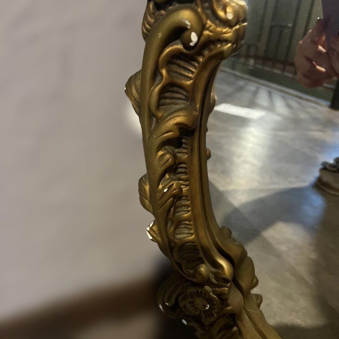 アンティーク鏡＊石膏＊ゴールド