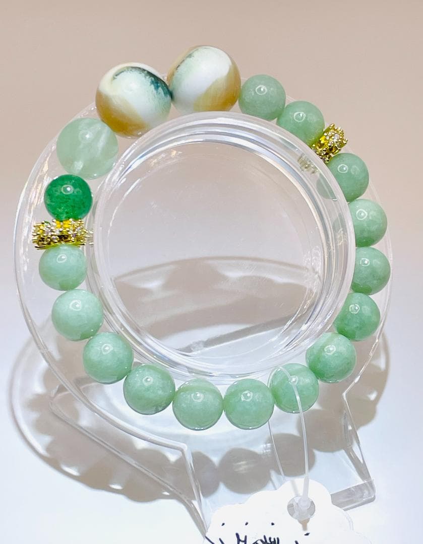 【夜光貝/翡翠/フローライト etc】内径約15cm 浄化済み No,444