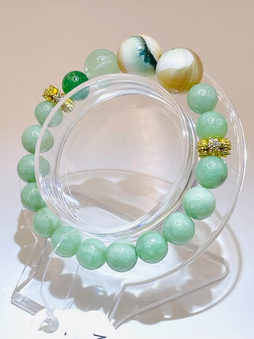 【夜光貝/翡翠/フローライト etc】内径約15cm 浄化済み No,444