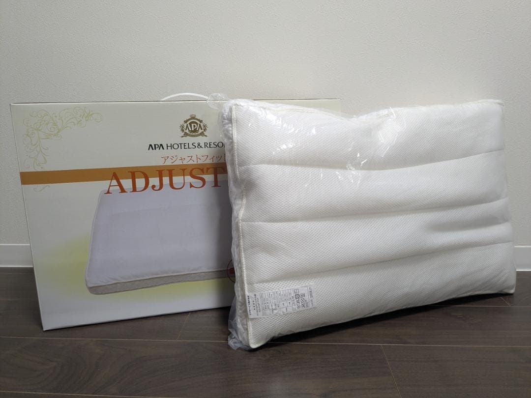 1月21日に届いたばかりのほぼ新品。APA ADJUST FIT 枕 ホワイト