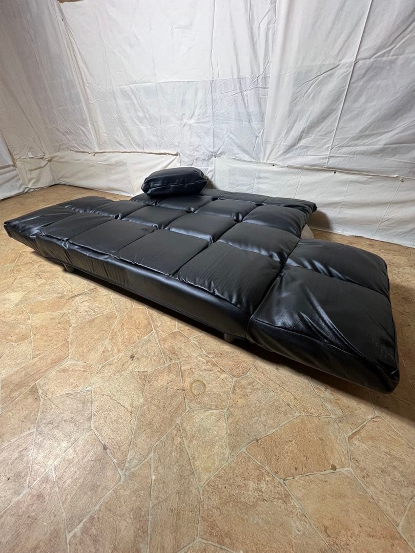 ブラック ソファベッド KJ-SF011K-1M