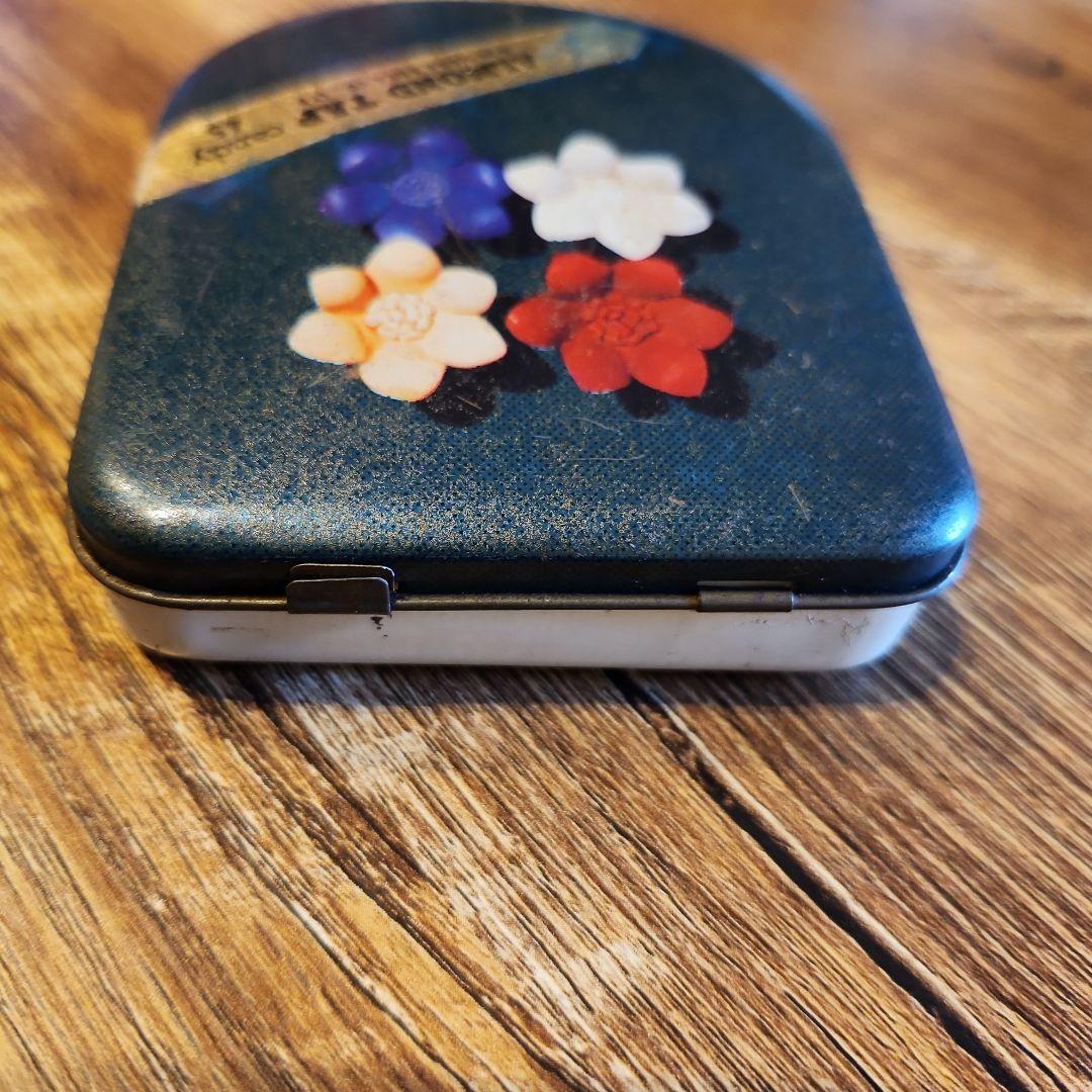 1960年代 森永 アーモンドタップ キャンデー 缶 小物入れ 菓子 昭和