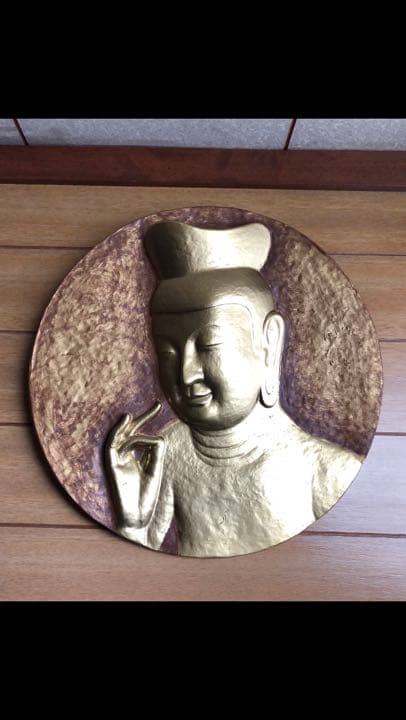 今村三郎作品 [弥勒菩薩] 石膏彫刻 10万円。日本一美しい弥勒菩薩レリーフ彫刻