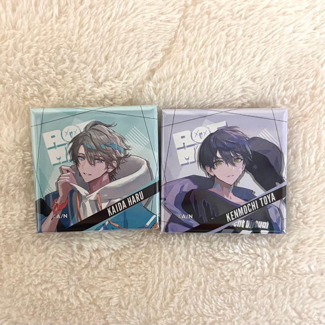 ROF-MAO スクエア缶バッジ 剣持刀也 甲斐田晴 - メルカリ