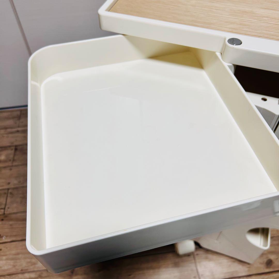 【ウッドトレイ付 美品】ボビーワゴン リプロダクト品