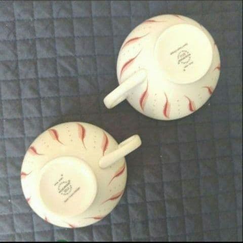 ほぼ未使用、スージークーパー「ピンクファーン」二人用ティーセット、９点セット