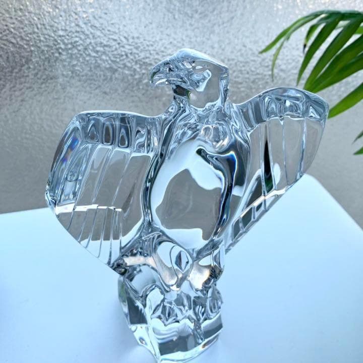 BACCARAT イーグル クリスタル 置物 鷲 鷹 ファルコン オブジェ