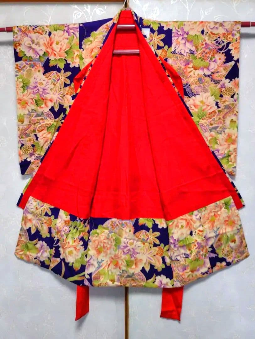 RK401アンティーク子供着物着丈91センチ裄丈38センチめちゃくちゃ綺麗美品