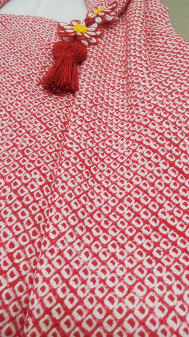 ※専用お取り置きコメント三歳お祝い着 被布コート 鹿の子絞り