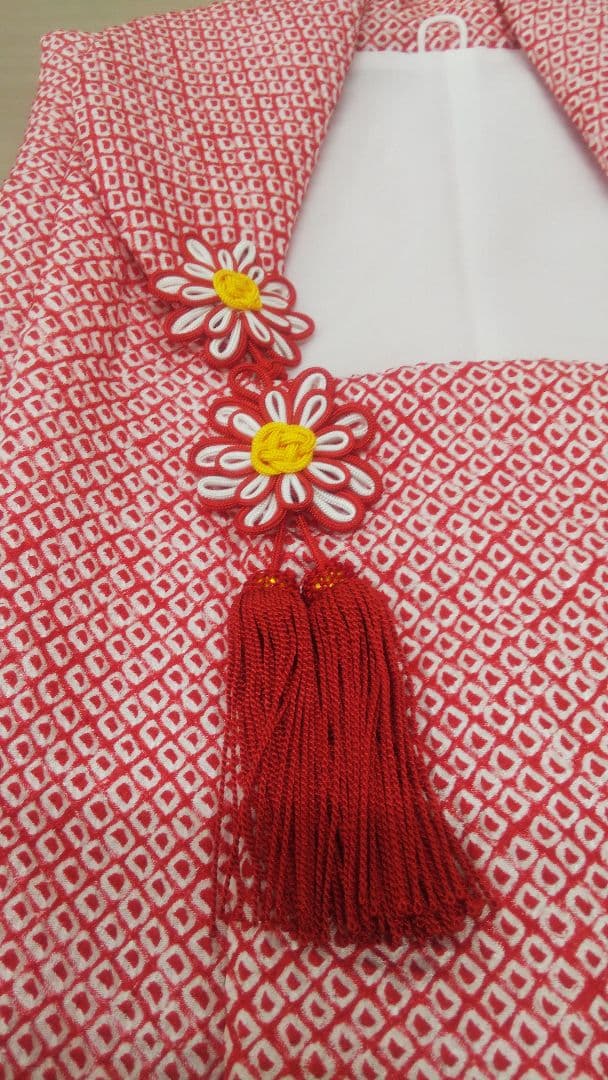 ※専用お取り置きコメント三歳お祝い着 被布コート 鹿の子絞り