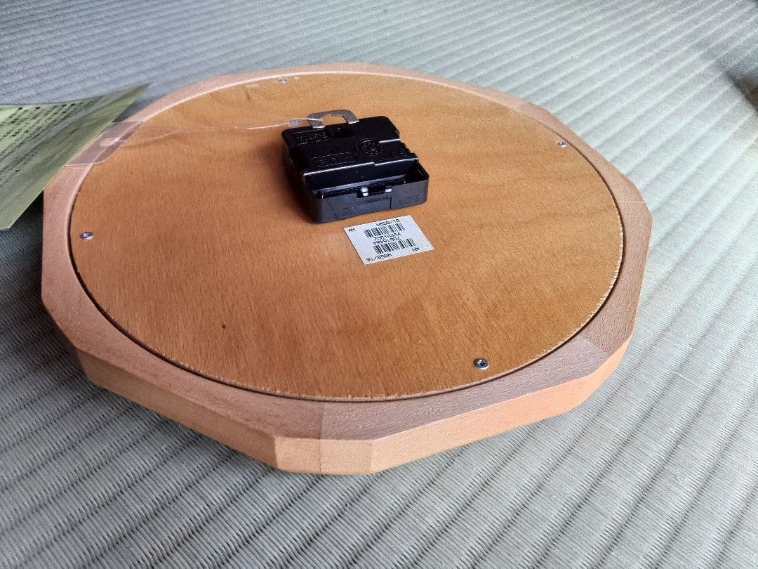 未使用品　箱付　AMS　北欧　ドイツ製　ユンハンス　無垢　オーク　壁掛け　時計