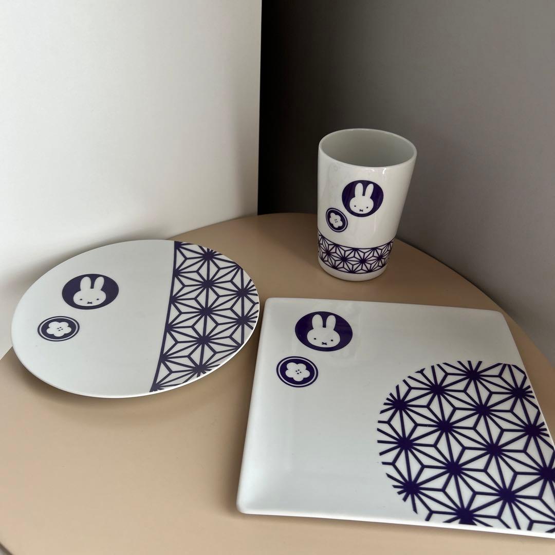 ミッフィー 有田焼 食器 皿 陶器 和 フジパン 希少 レトロ アンティーク 器