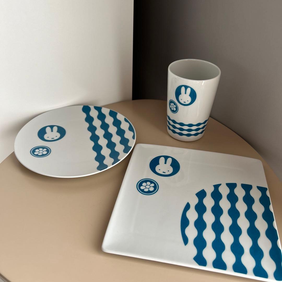 ミッフィー 有田焼 食器 皿 陶器 和 フジパン 希少 レトロ アンティーク 器