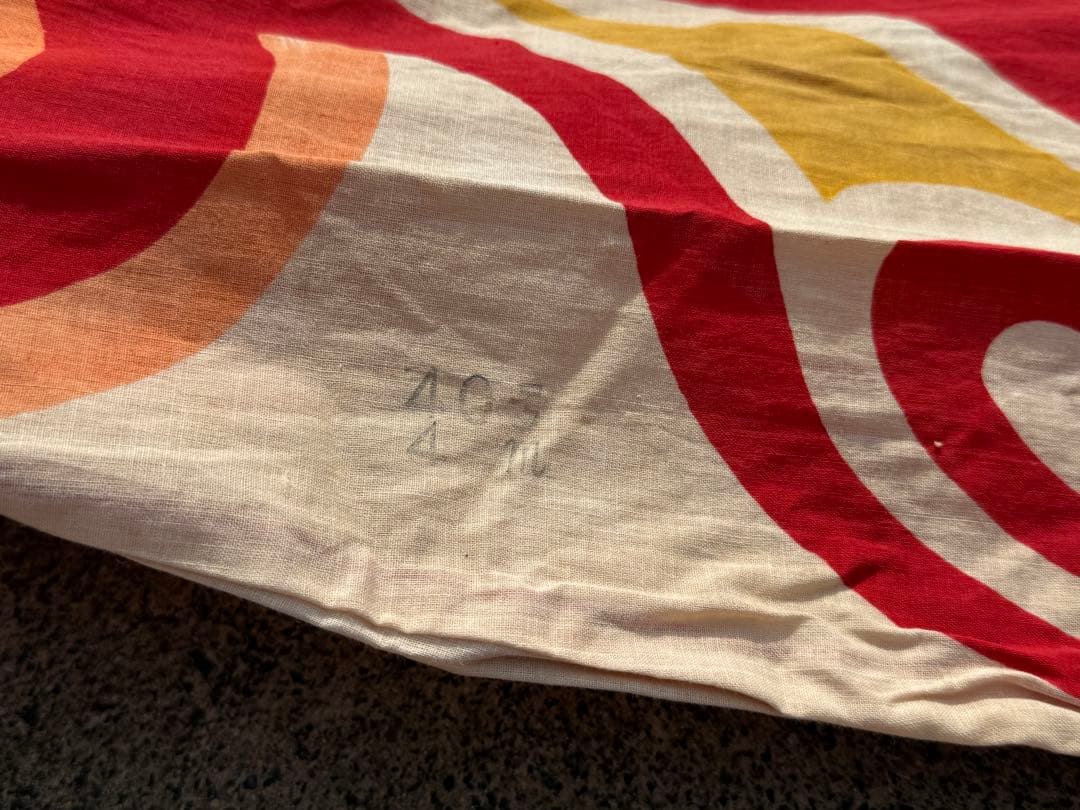 古布 木綿 鯉のぼり 赤 2点 4m 2.7m こいのぼりリメイク素材