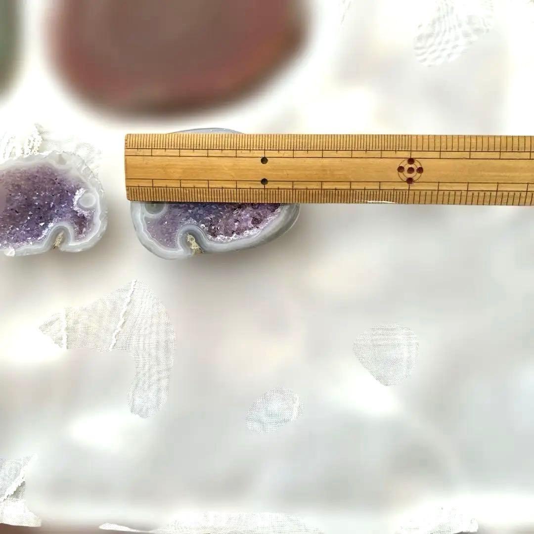 ❤️大変希少な象形2色のトレジャー瑪瑙とスライス瑪瑙、紫水晶他❤️