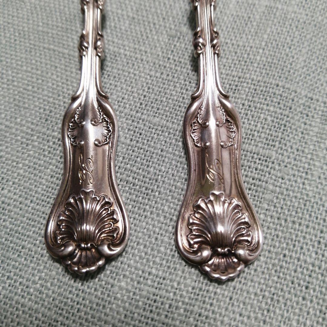 純銀　アンティーク　フォーク2本