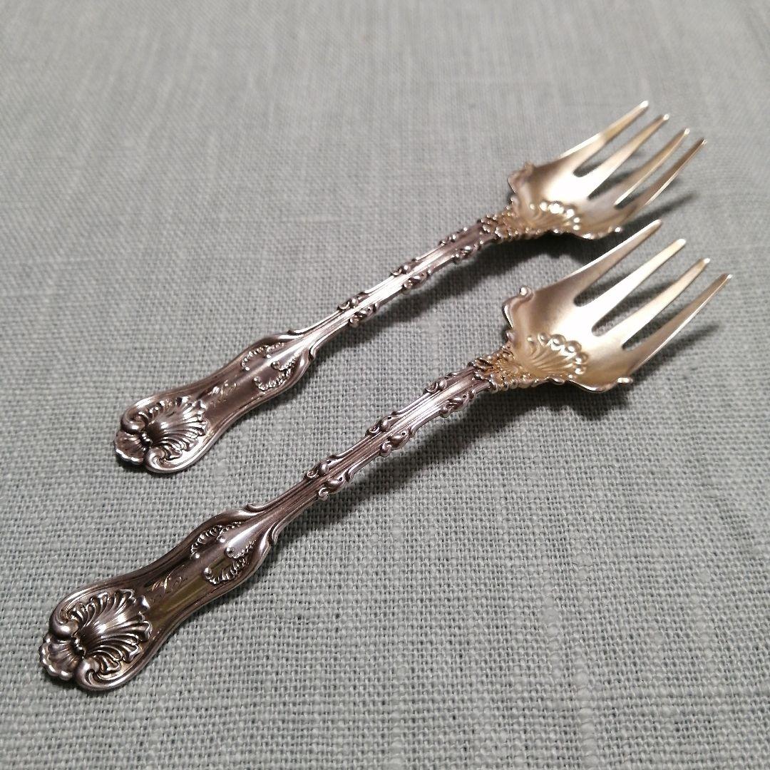 純銀　アンティーク　フォーク2本