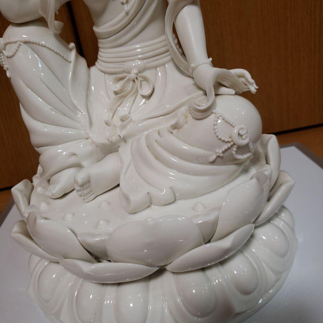 中国 唐物　徳化窯　白磁　観自在菩薩像　工芸品