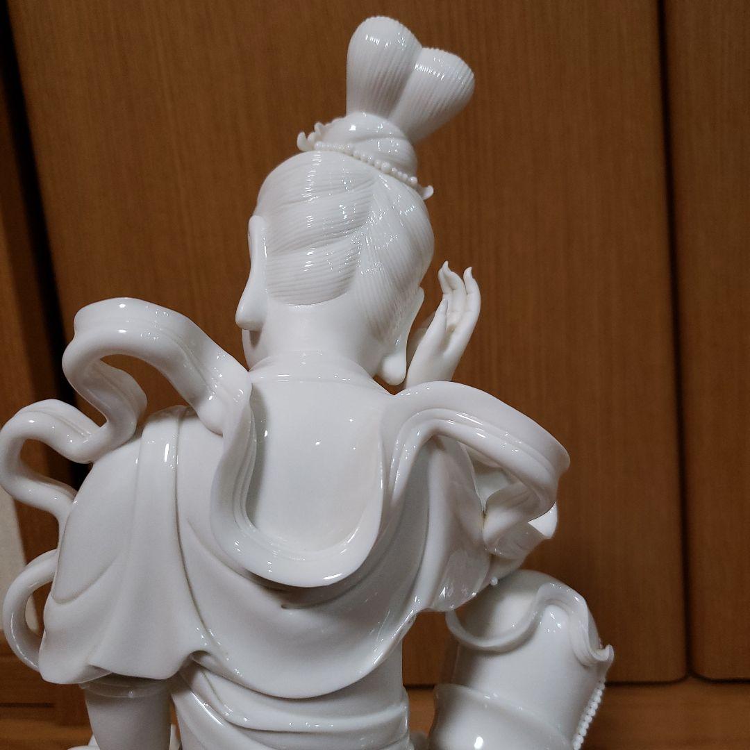 中国 唐物　徳化窯　白磁　観自在菩薩像　工芸品