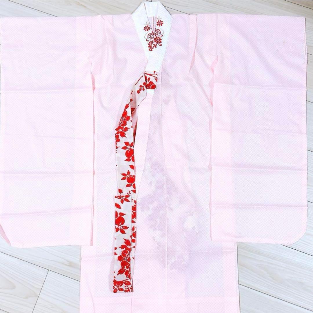 七五三 7歳 着物 長襦袢 作り帯 はこせこセット フルセット レトロ