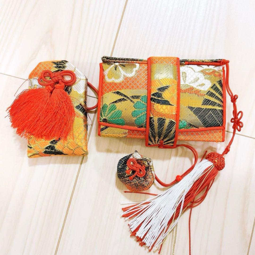 七五三 7歳 着物 長襦袢 作り帯 はこせこセット フルセット レトロ