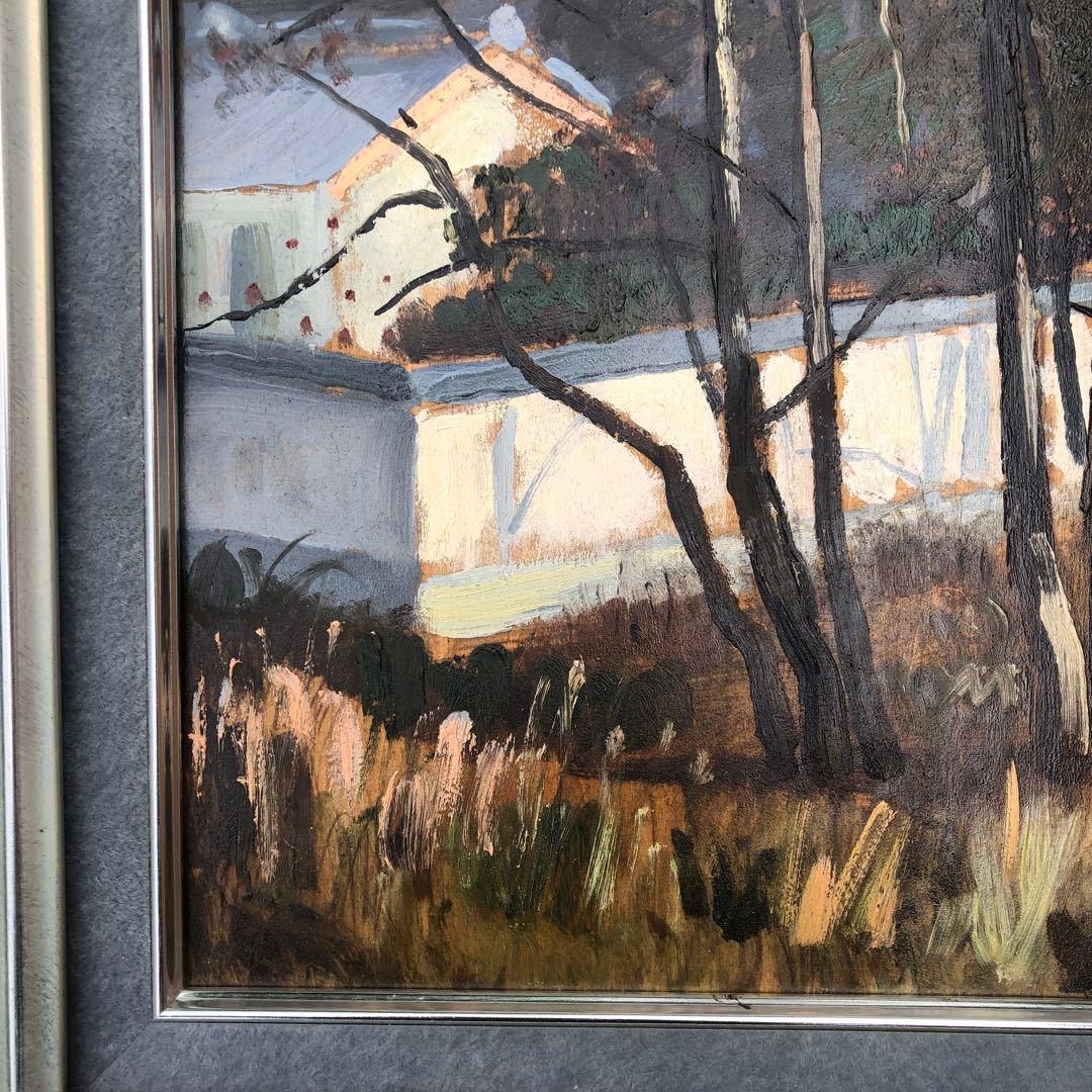 【油絵】三水公平/東大寺金堂（大仏殿）/古都奈良/真作/油彩/絵画/世界遺産