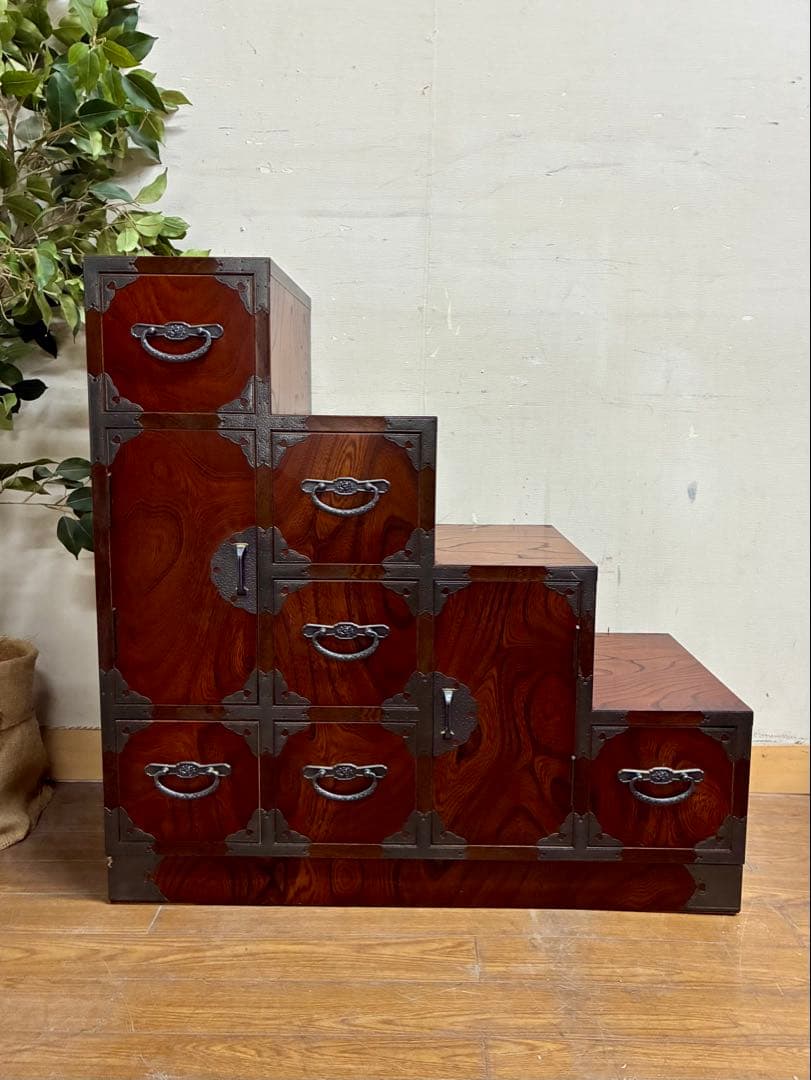 管462☆民芸家具☆時代箪笥☆階段箪笥 - メルカリ