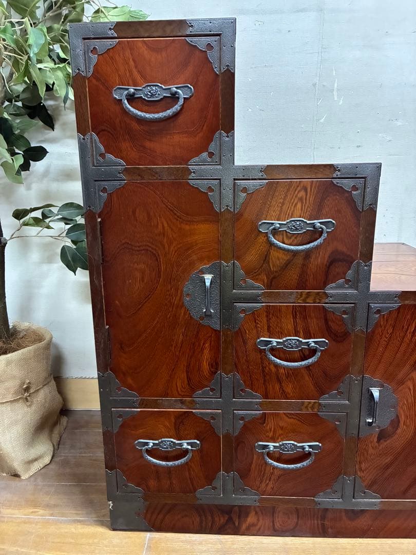 管462☆民芸家具☆時代箪笥☆階段箪笥 - メルカリ