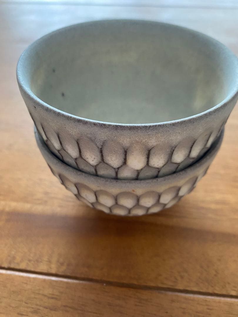 シモヤユミコ　器　波面取り　2点セット