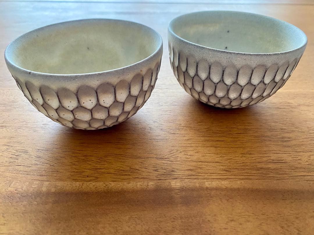 シモヤユミコ　器　波面取り　2点セット