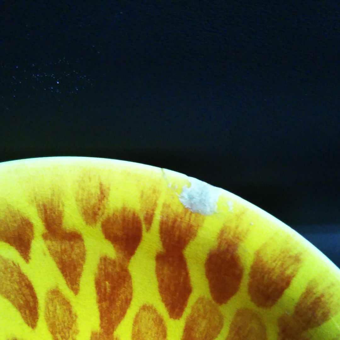 ※中国古美術/黃釉窯変朱班大碗/(底款:大明弘治年製)明代/