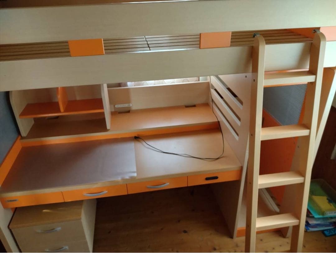 ロフトベッド デスク付き