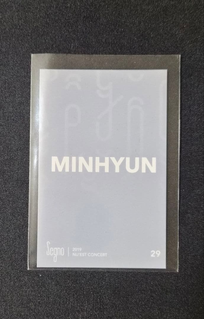 NU'EST Segno 2019 ミニョン トレカ ソウルコン - メルカリ