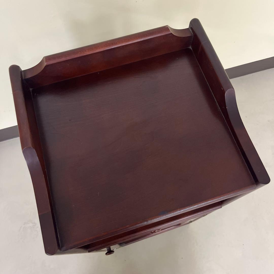 karimoku カリモク家具 飾り台　花台　電話台 昭和レトロ