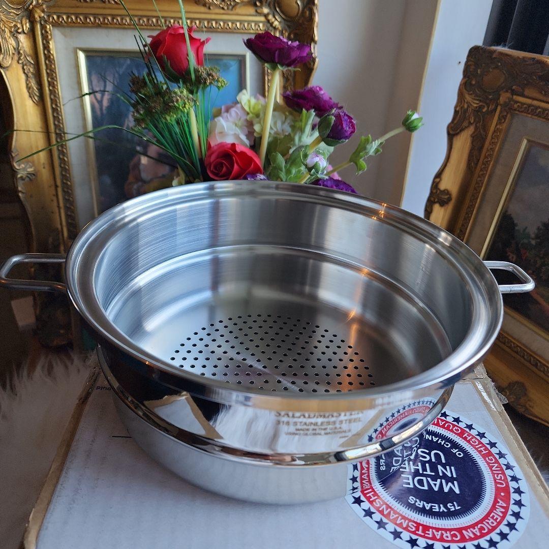 Saladmaster ステンレススチール蒸し器 中型