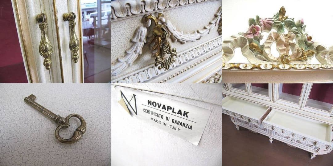 【極上美品】イタリア製 NOVAPLAK 最高級 ロココ様式 キュリオケース