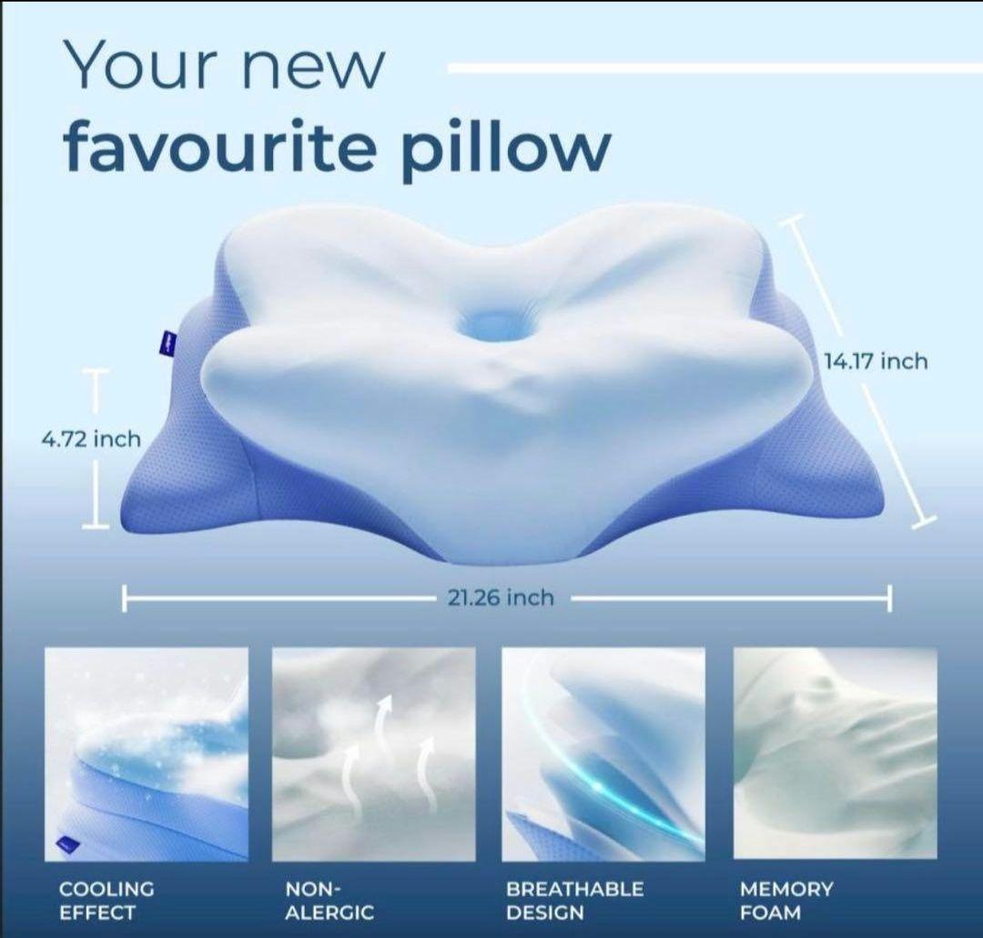 新品未使用　 Derila ドイツ製　枕　デリラ　エルゴ　新品カバー付　無呼吸に