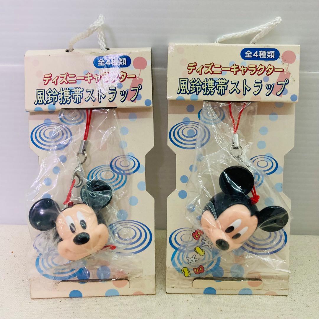 【未開封★８点セット】ディズニーキャラクター　風鈴携帯ストラップ　ディズニー