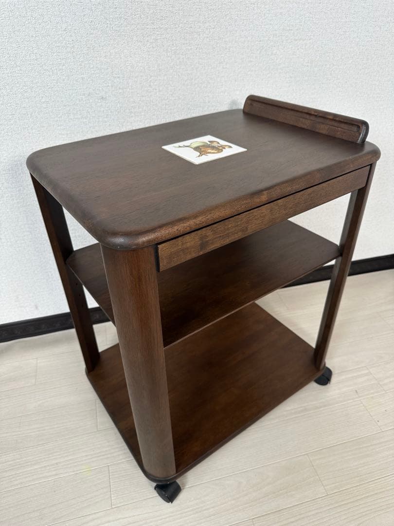 マルニ木工 タイル アンティーク調 サービスワゴン キッチンワゴン ※i1※