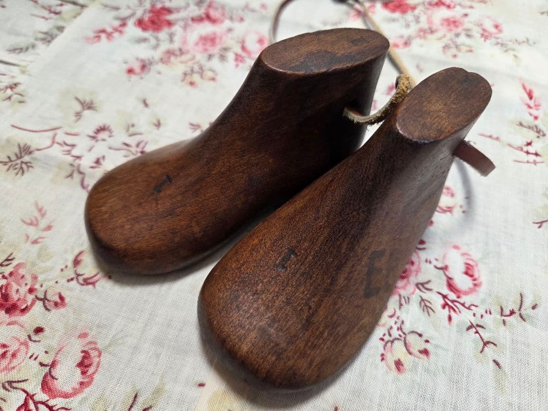 アンティーク木製子供靴型 shoe mold